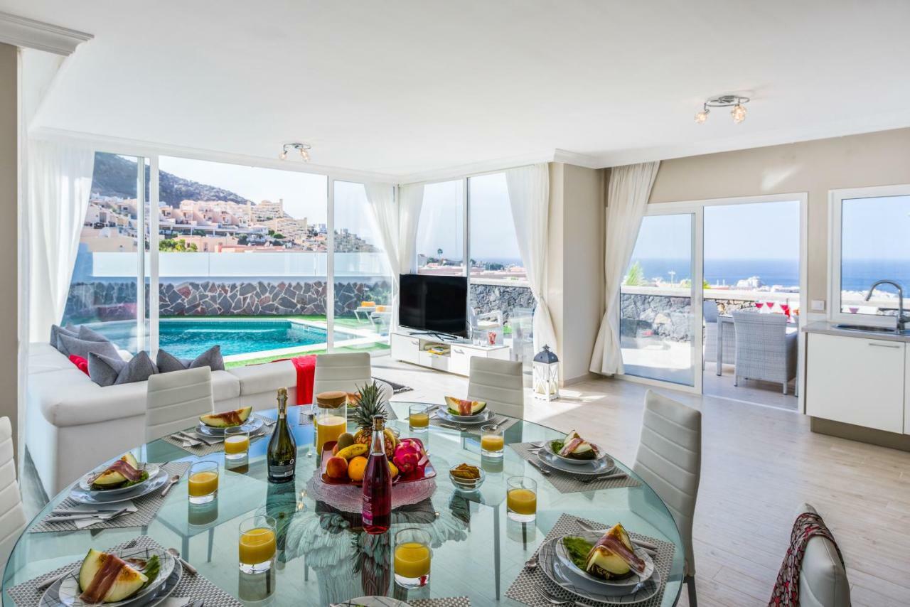 Luxury White Villa With Sea View, Heated Pool Costa Adeje  Exterior photo