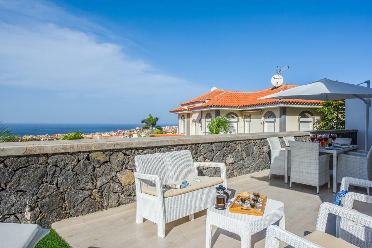 Luxury White Villa With Sea View, Heated Pool Costa Adeje  Exterior photo