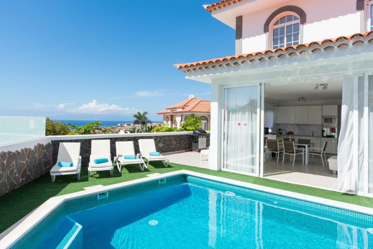 Luxury White Villa With Sea View, Heated Pool Costa Adeje  Exterior photo
