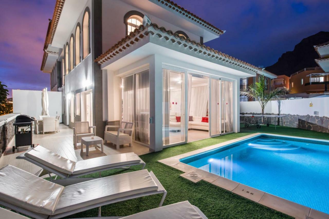 Luxury White Villa With Sea View, Heated Pool Costa Adeje  Exterior photo