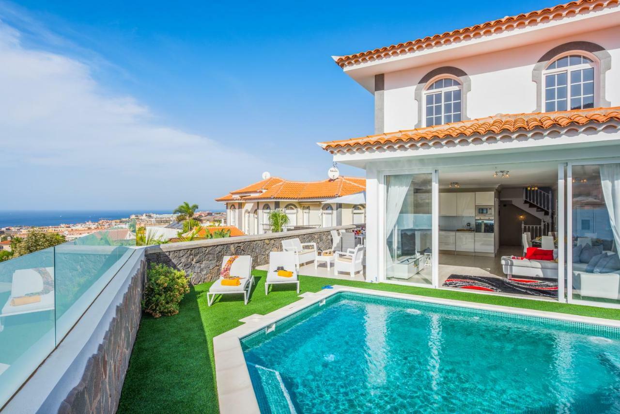 Luxury White Villa With Sea View, Heated Pool Costa Adeje  Exterior photo