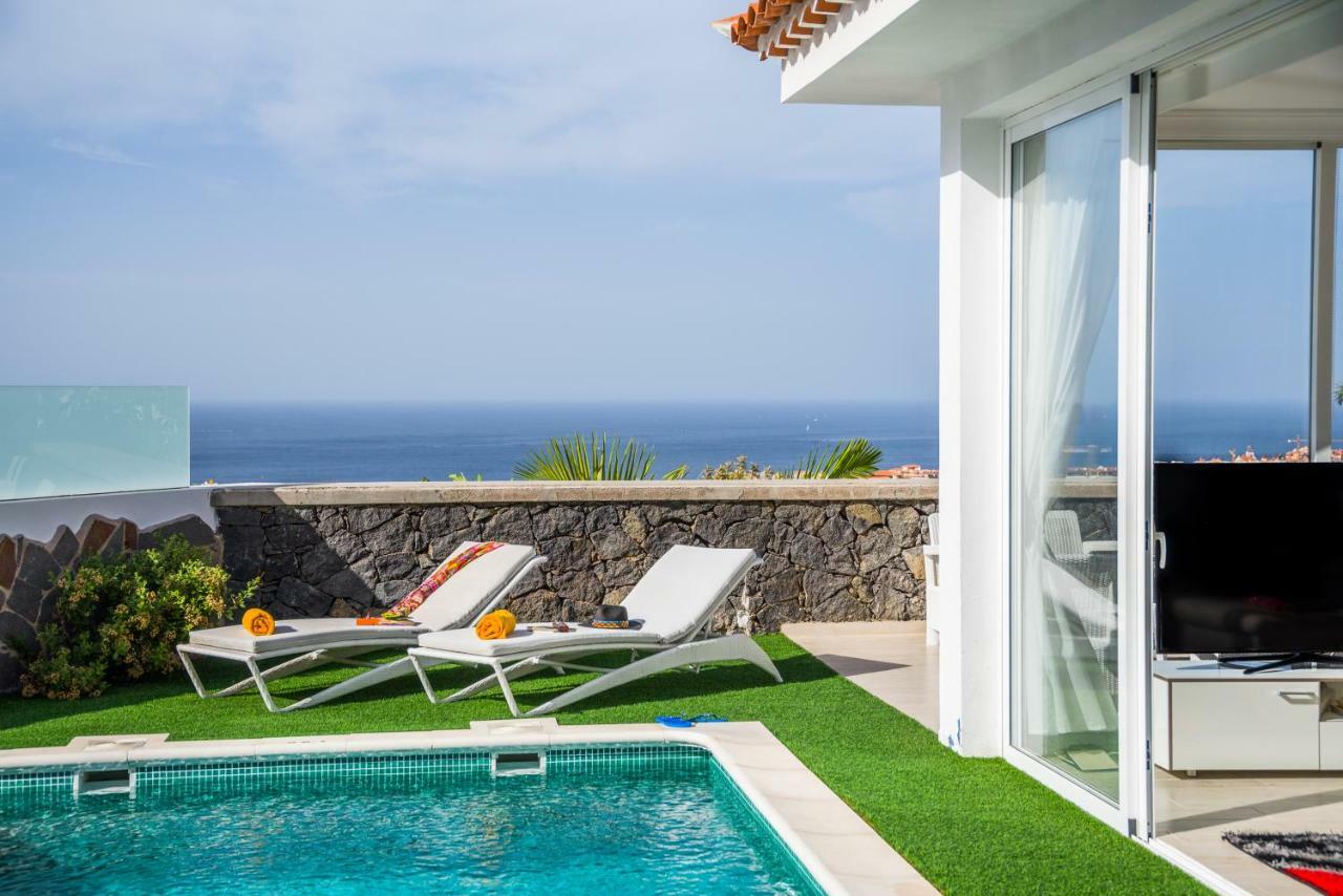 Luxury White Villa With Sea View, Heated Pool Costa Adeje  Exterior photo