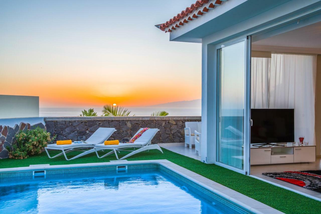 Luxury White Villa With Sea View, Heated Pool Costa Adeje  Exterior photo